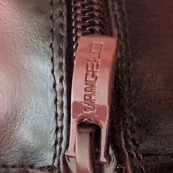 Vangelo Donna Red Heeled Faux Fur Lined Side Zippered Ankle Boots,Size 40. - Picture 5 of 15